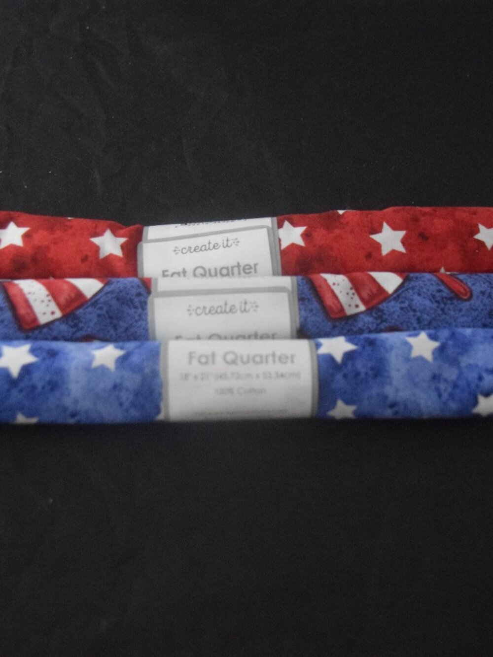 Create It Fat Quarter Bundle – 3pc Patriotic Set – Stars & Stripes